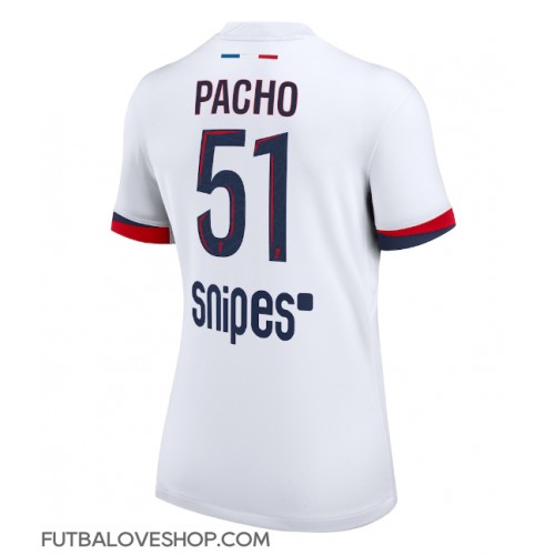 Dres Paris Saint-Germain Willian Pacho #51 Preč pre Ženy 2025-26 Krátky Rukáv